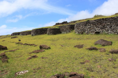 Orongo village - reconstructed