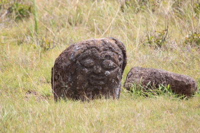 Carving of a face