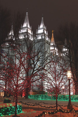 Salt Lake City Temple at Night