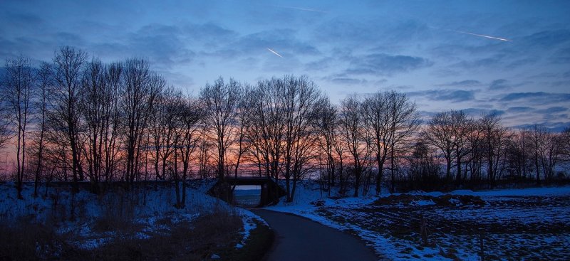 March Winter's Sundown