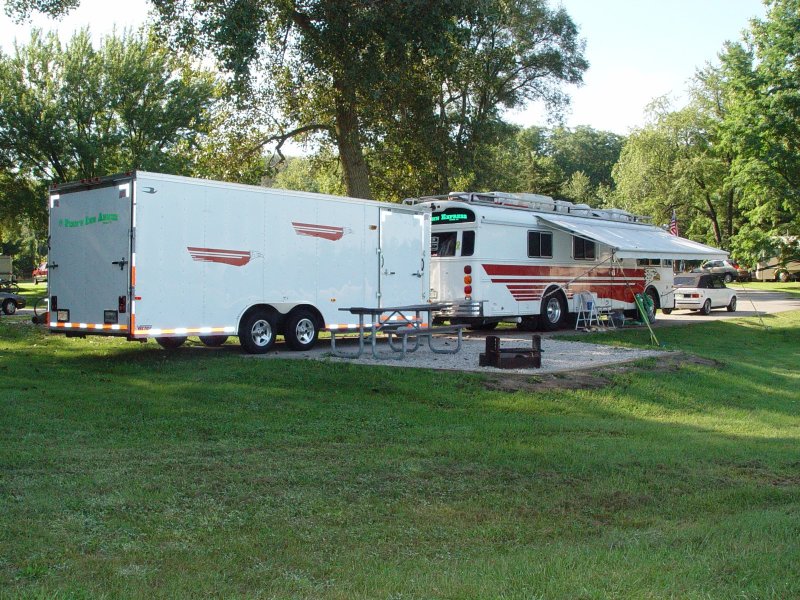 A VIEW OF MY CAMPSITE DURING MY SECOND STAY AT FISHERMANS CORNER
