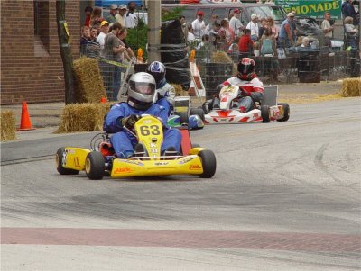 THE SHIFTER KARTS WERE VERY FAST, WITH SPEEDS OVER 100 MPH AND THE RACING WAS CLOSE