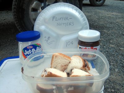 fluffernutter stand with no buyers or even takers (except the PCT thru-hiker)