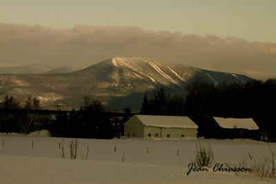 Le mont Sainte-Anne, 803 mètres d'altitude,