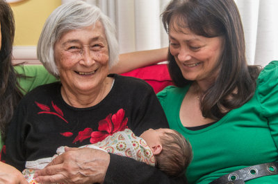 Loesje, Louise and Telma and Frances in the middle