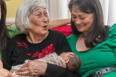 Louise and Telma and Frances in the middle