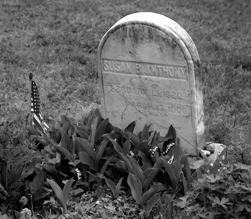 Susan B Anthony s grave site...