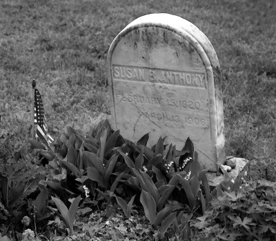 Susan B Anthony s grave site...