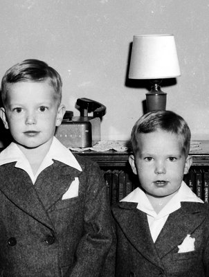 David & Eric in English Suits '52