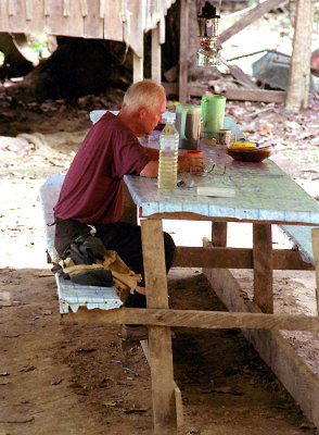JRT's last serious spider collecting day  - Sabah, Borneo Island, S.E. Asia 1996