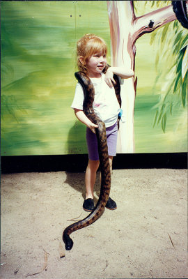 Jordan with Australian Snake