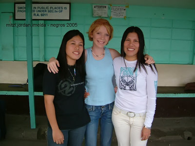 Mitzi, Jordan and Imelda in the Philippines