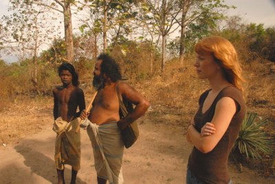 Jordan Lee Thomson with Vedda in Dambana Sri Lanka