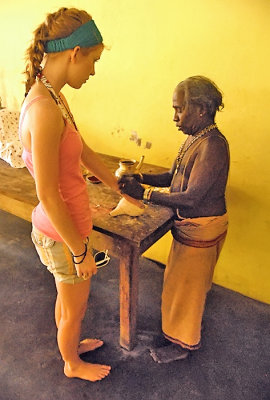 Jordan Thomson in Hindu Kovil Sri Lanka