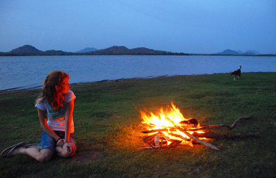 Jordan Lee Thomson at Sorabora Lake in Sri Lanka
