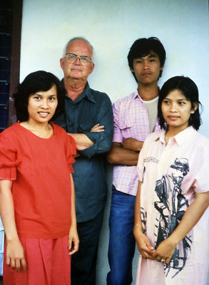JR Thomson with Indonesian Homestay Family