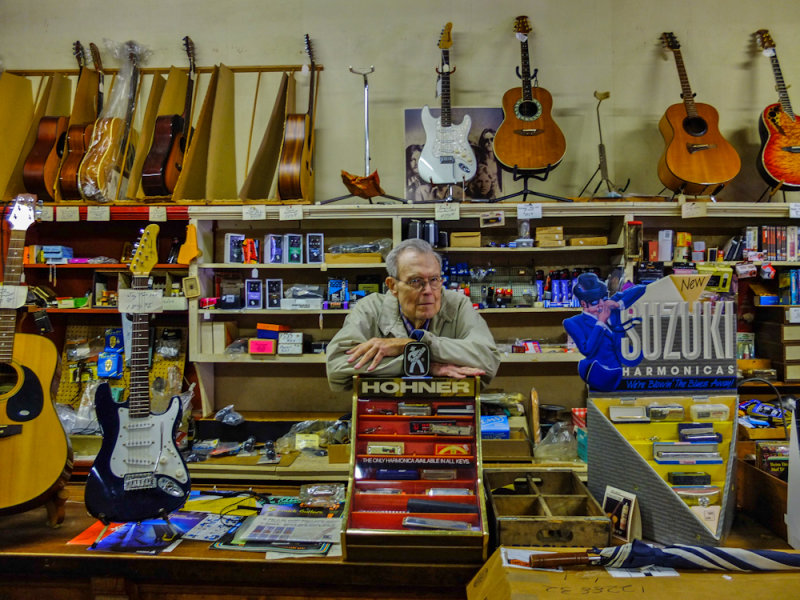 Music shop, Helena, Arkansas, 2012