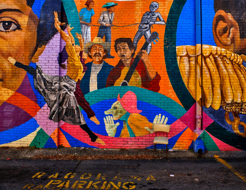 Theatrical Mural, Little Five Points, Atlanta, Georgia, 2013