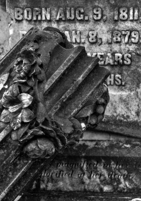 Fallen column, Rose Hill Cemetery, Macon, Georgia, 2013