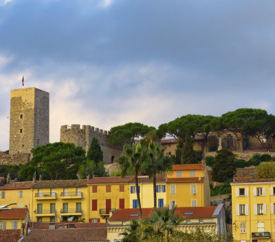 The old castle on the top of Le Suquet hill