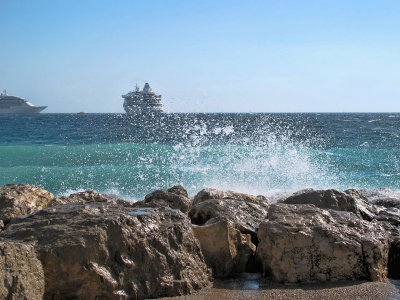 Waves under the blowing wind...