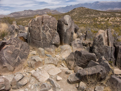 Petroglyphs in the Tularosa Basin