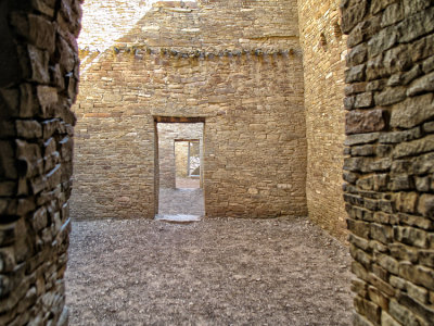 Rooms inside Pueblo Bonito