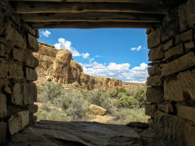 Passageway view from Pueblo Bonito