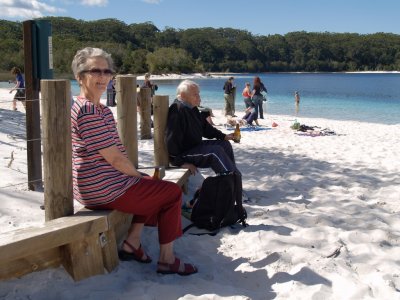 Mom and Dad at Lake McKenzie