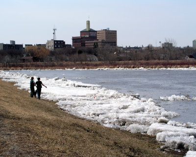 Ice on the Assinboine River