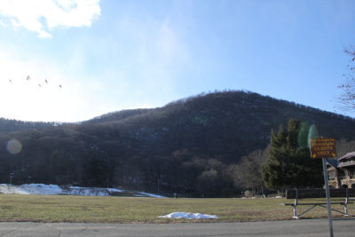 bear Mountain in frigid frigid temperatures