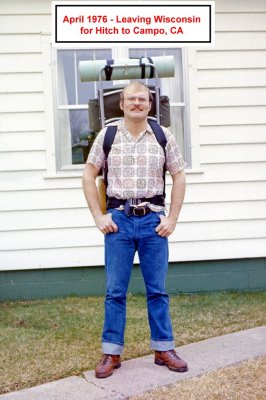 Mark McCorkle ready to hit the PCT in 1976