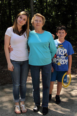 Memaw with Jacklyn and David