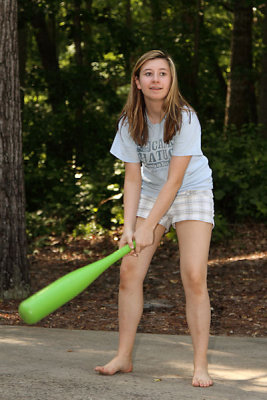 Jacklyn at bat