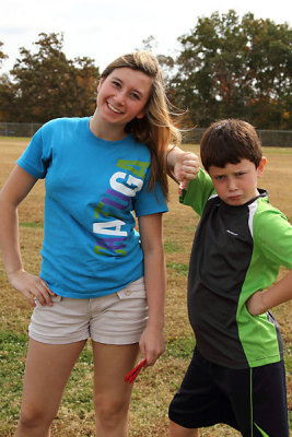 Jacklyn and David at the Fall Festival at school