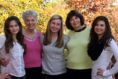 The cousins with Guma and Gigi