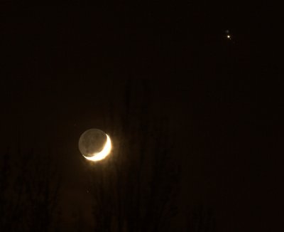 Moon and Jupiter - 14 April 2013