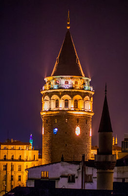 The Galata Tower from the roof of our apartment (thanks to Fatih)