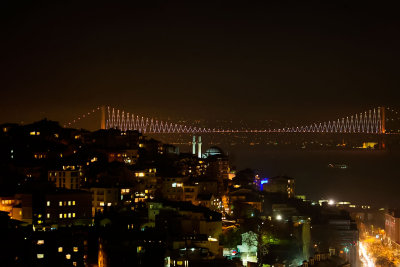 The Bosporus Bridge from our rooftop