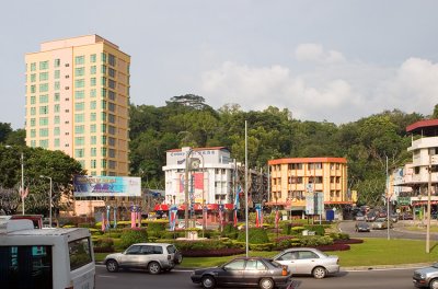 A roundabout in Kota Kinabalu