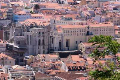 Santa Justa Elevator, Carmo Convent and Carmo Barracks