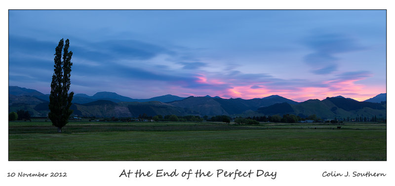 At the end of the Perfect Day