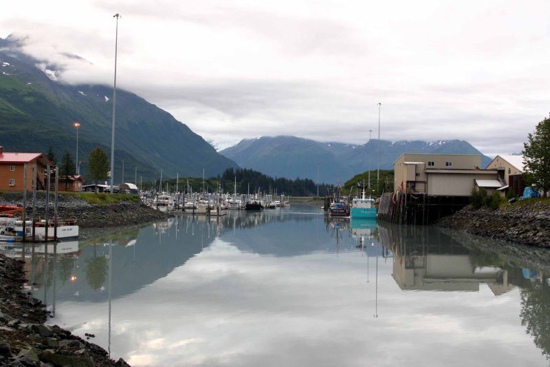 Valdez Fishing Habor In The Morning