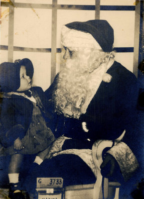 Little Janet and Santa...c.1956