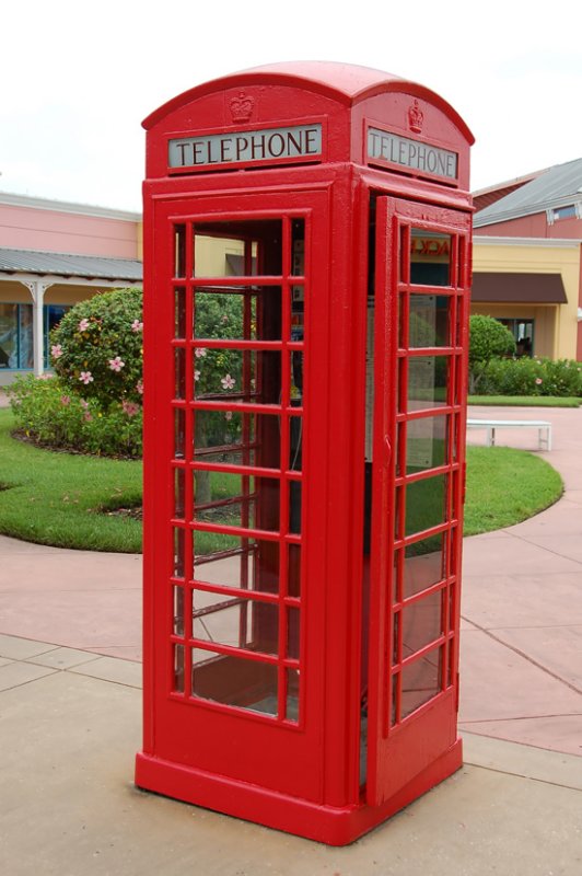 Vintage phone booth