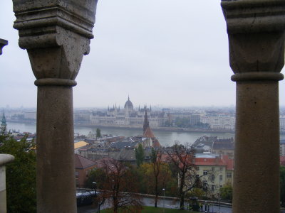Through the arches in Budapest