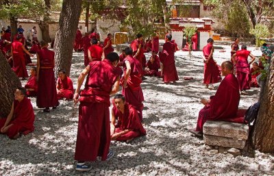 Monks in the Sera Monastery, Lhasa