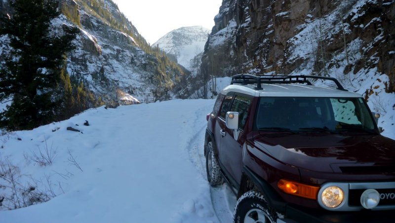 Wheeling on Camp Bird Road, yikes!