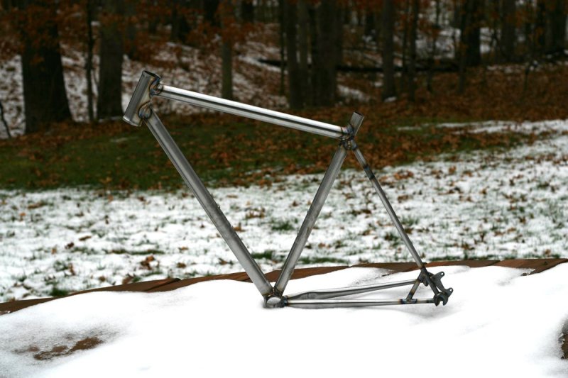 Final welds put down on a snowy afternoon in BOCOMO