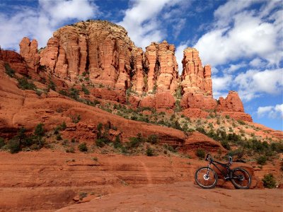 First ride in Sedona, wow.